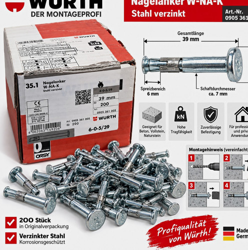 Würth nagelanker k 0905 - nagelanker,